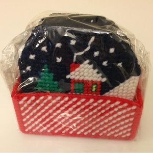 New Winter House Drink Coasters Set Christmas Holiday Home Decor or Gift